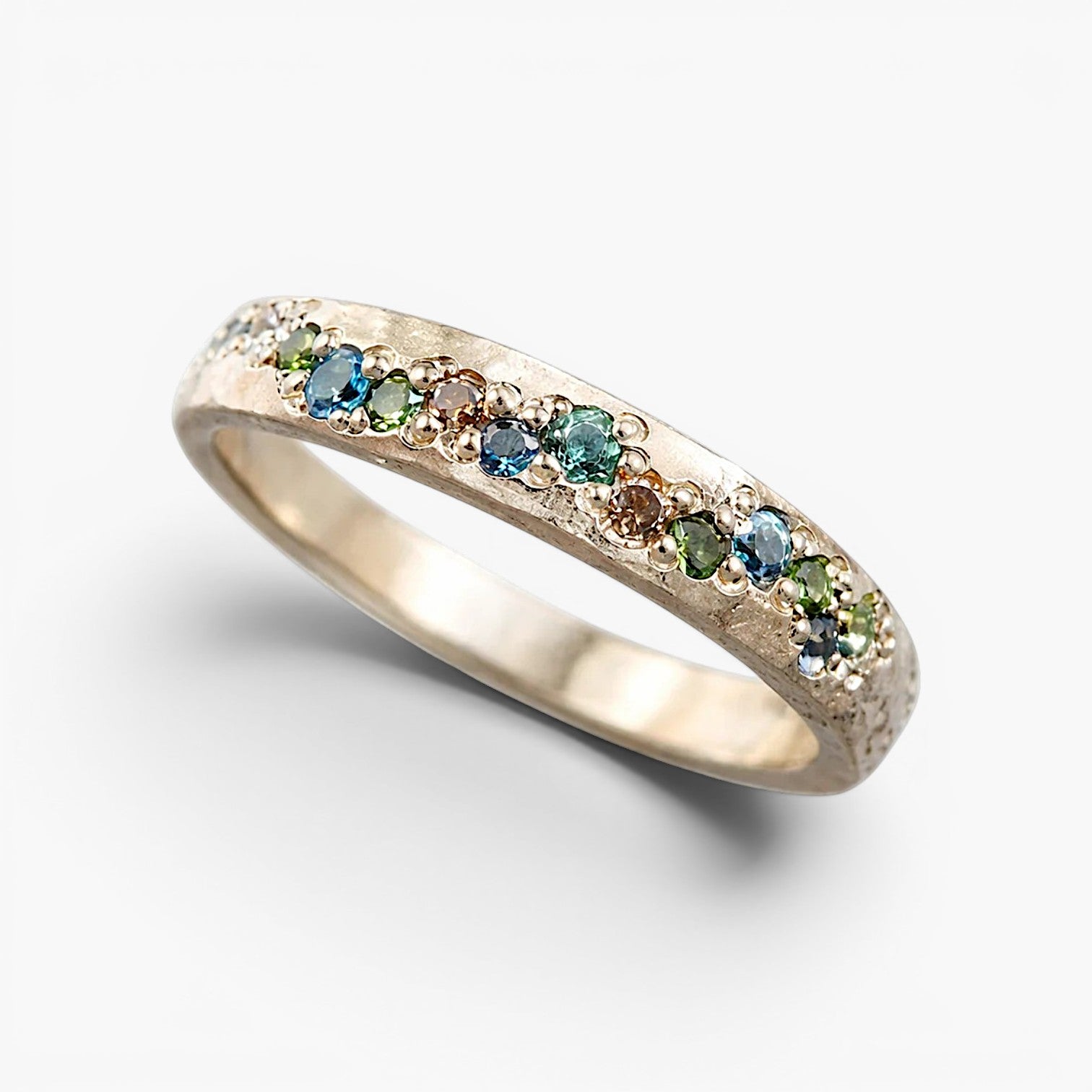 Mira Colorful Stone Band Ring