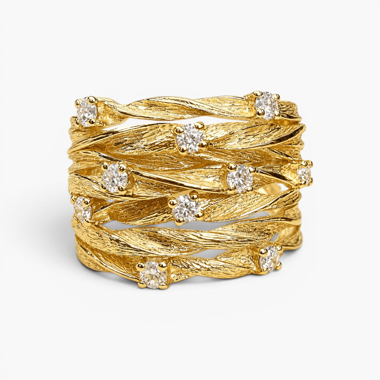 Twisted Vine Statement Ring