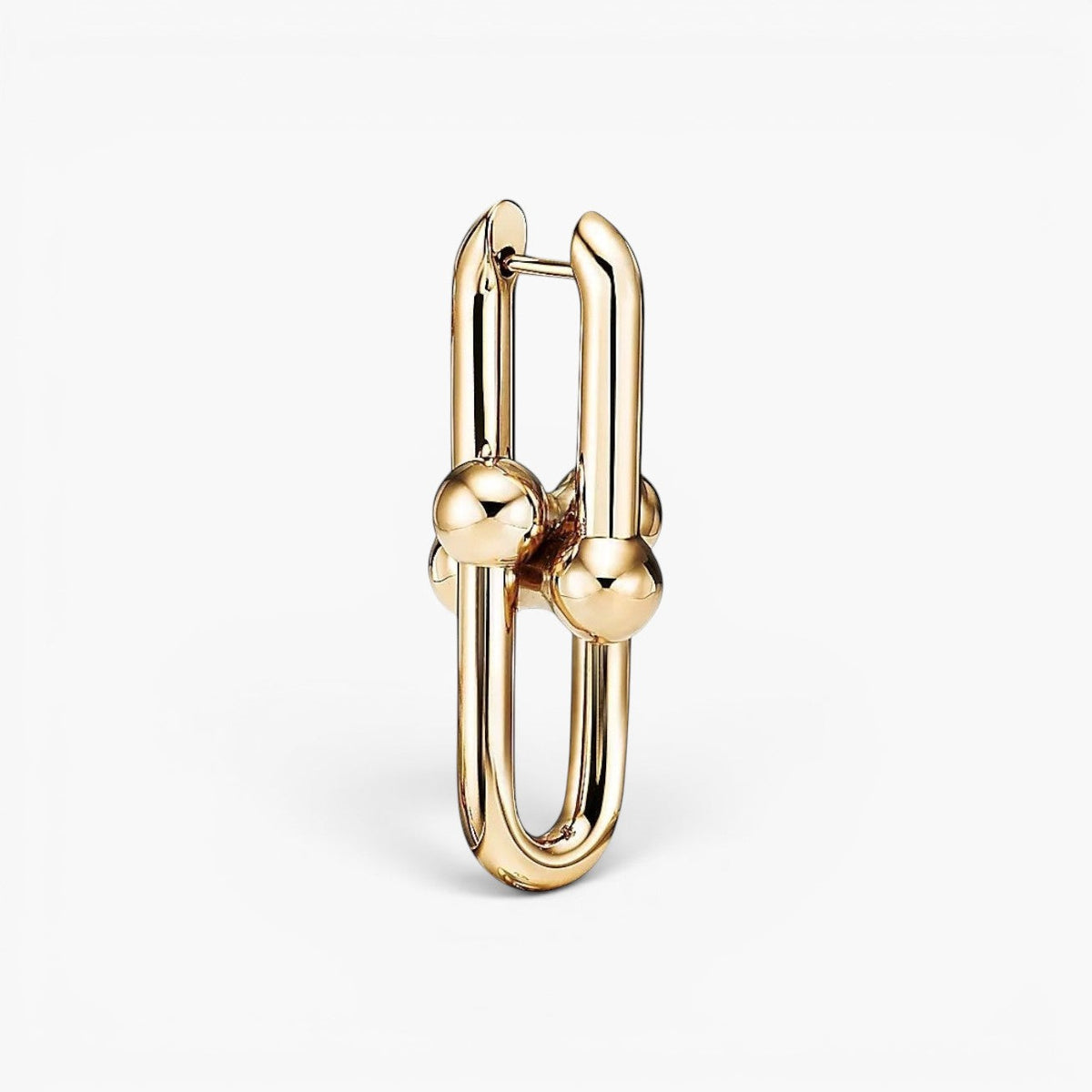 Chunky Link Hoop Earrings