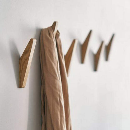 ElmHooks | Set of 6 Wooden Coat Hooks for Wall 0