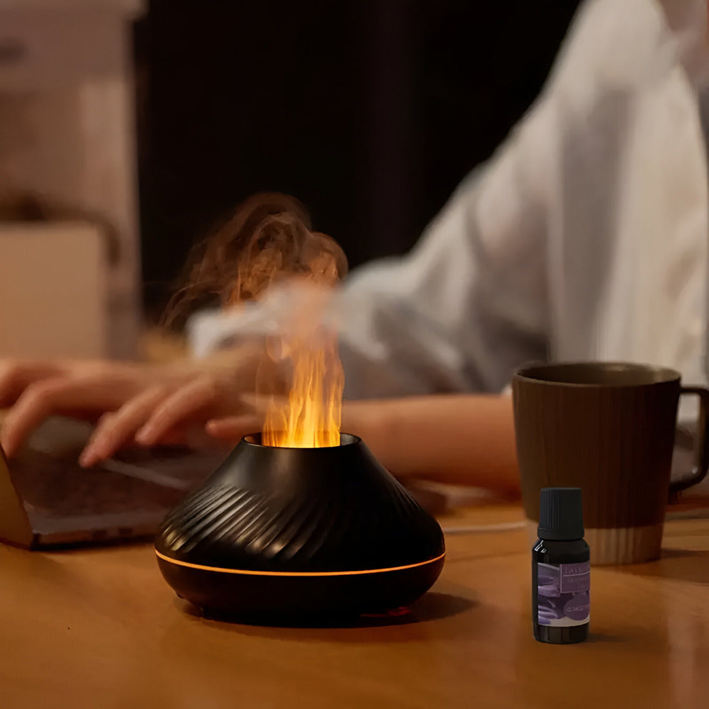 Cordless Essential Oil Diffuser & Humidifier, USB-C, 7 LED Colors, 28dB