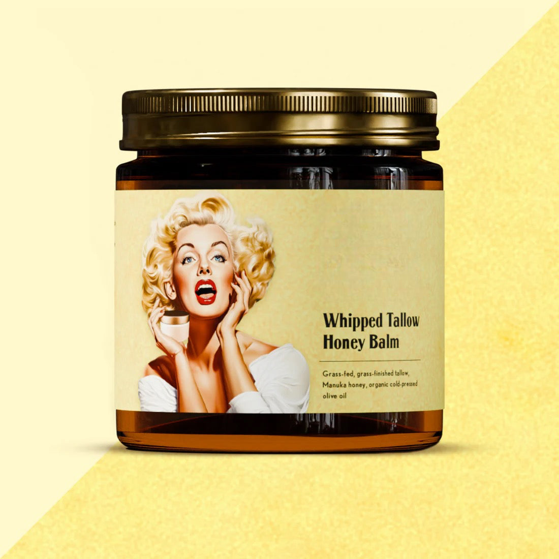 Whipped Beef Tallow and Honey Balm for Dry Skin, Hydration and Dry Patches