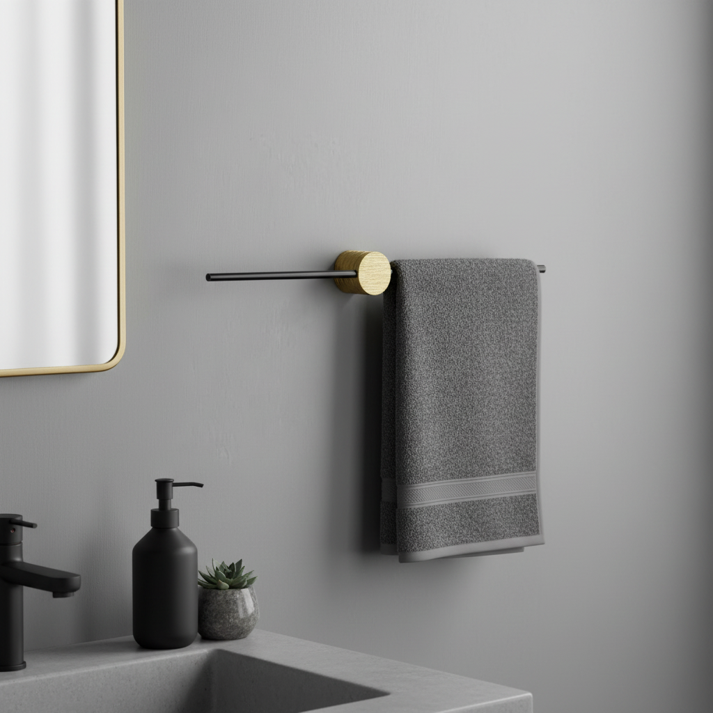 Elegant Metal Towel Rack | Modern Towel Bar for Bathroom