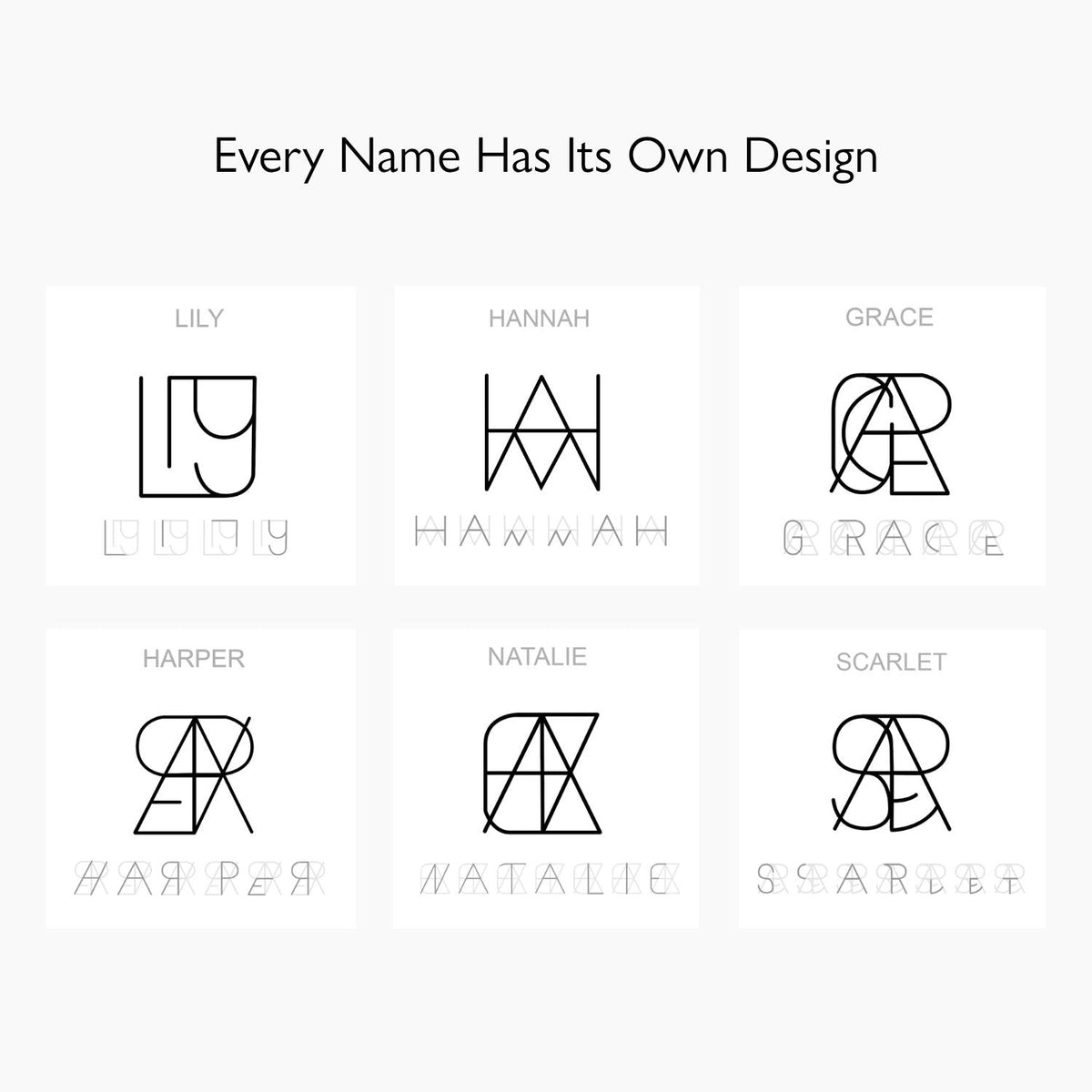 Monogram Personalized Name Necklace