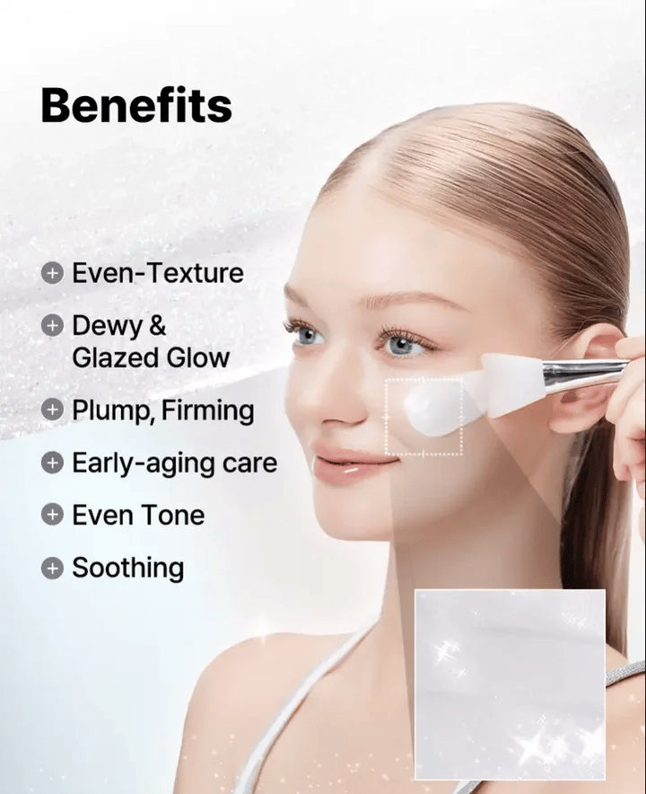 PDRN Exosome Skinplaning Glaze Mask for Hydration, Glass Skin & Glow