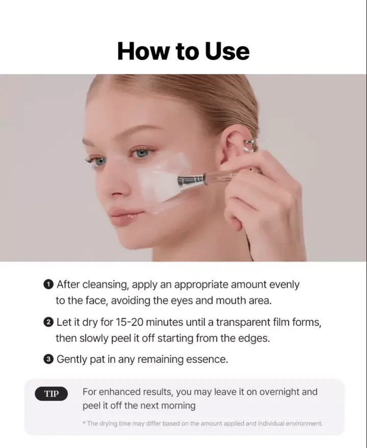 PDRN Exosome Skinplaning Glaze Mask for Hydration, Glass Skin & Glow