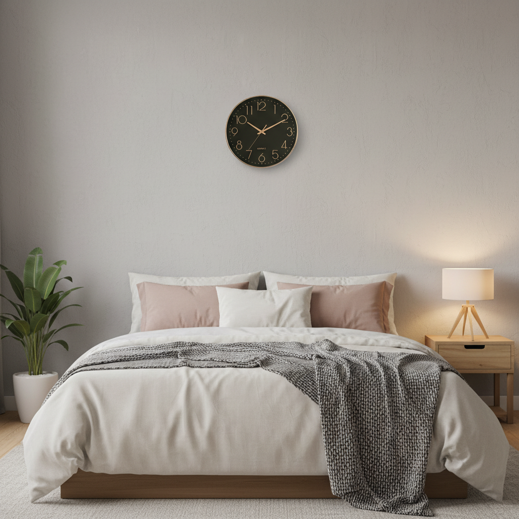 BlushTime | Modern Rose Gold Wall Clock Decor