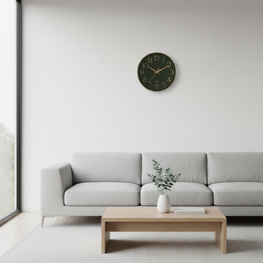 BlushTime | Modern Rose Gold Wall Clock Decor