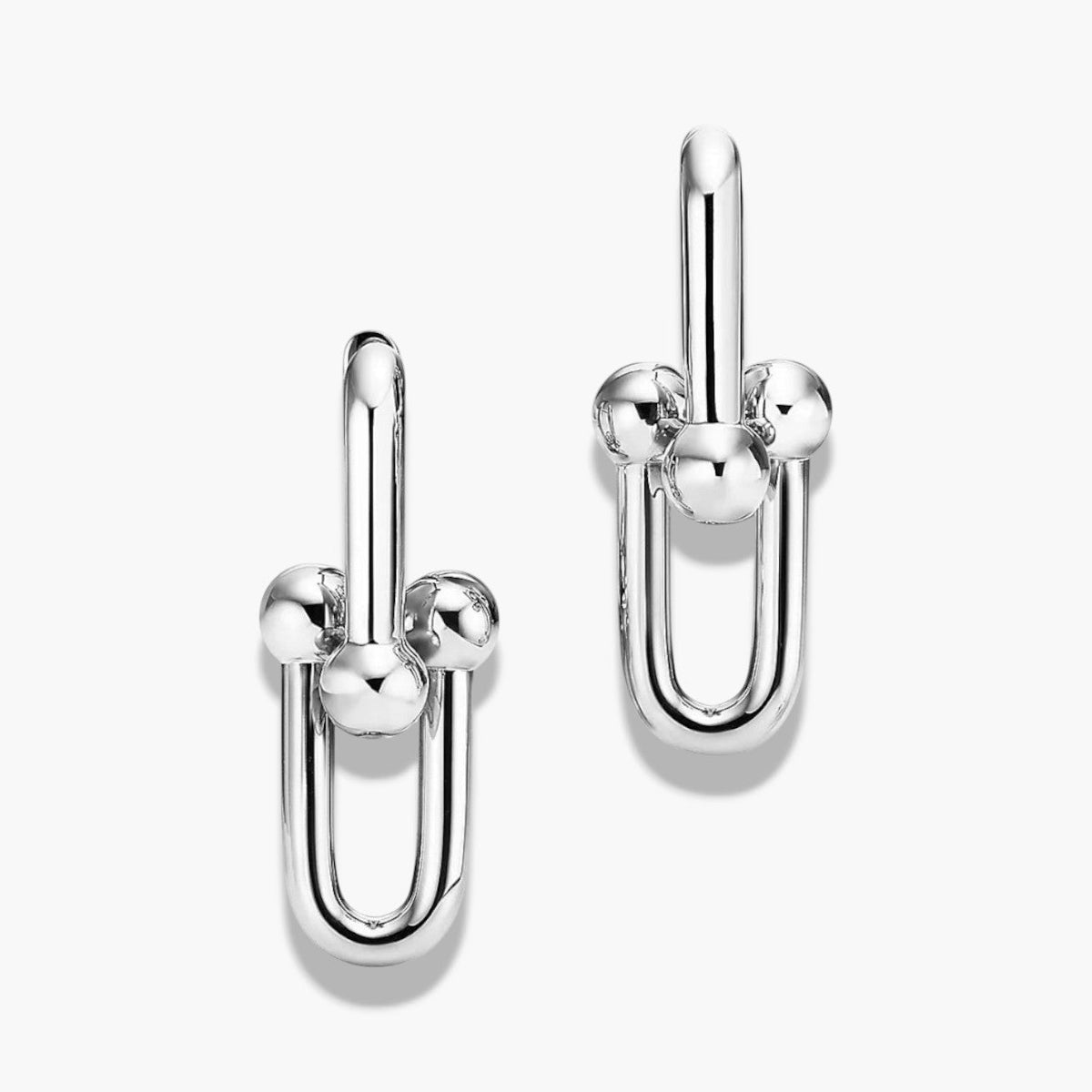 Chunky Link Hoop Earrings