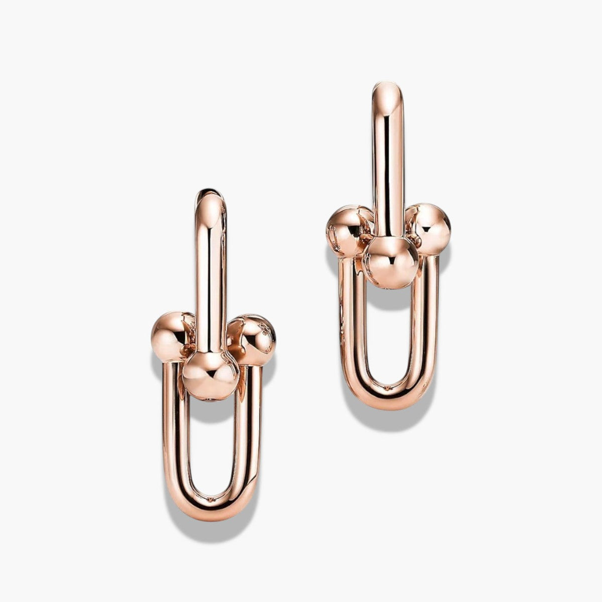 Chunky Link Hoop Earrings