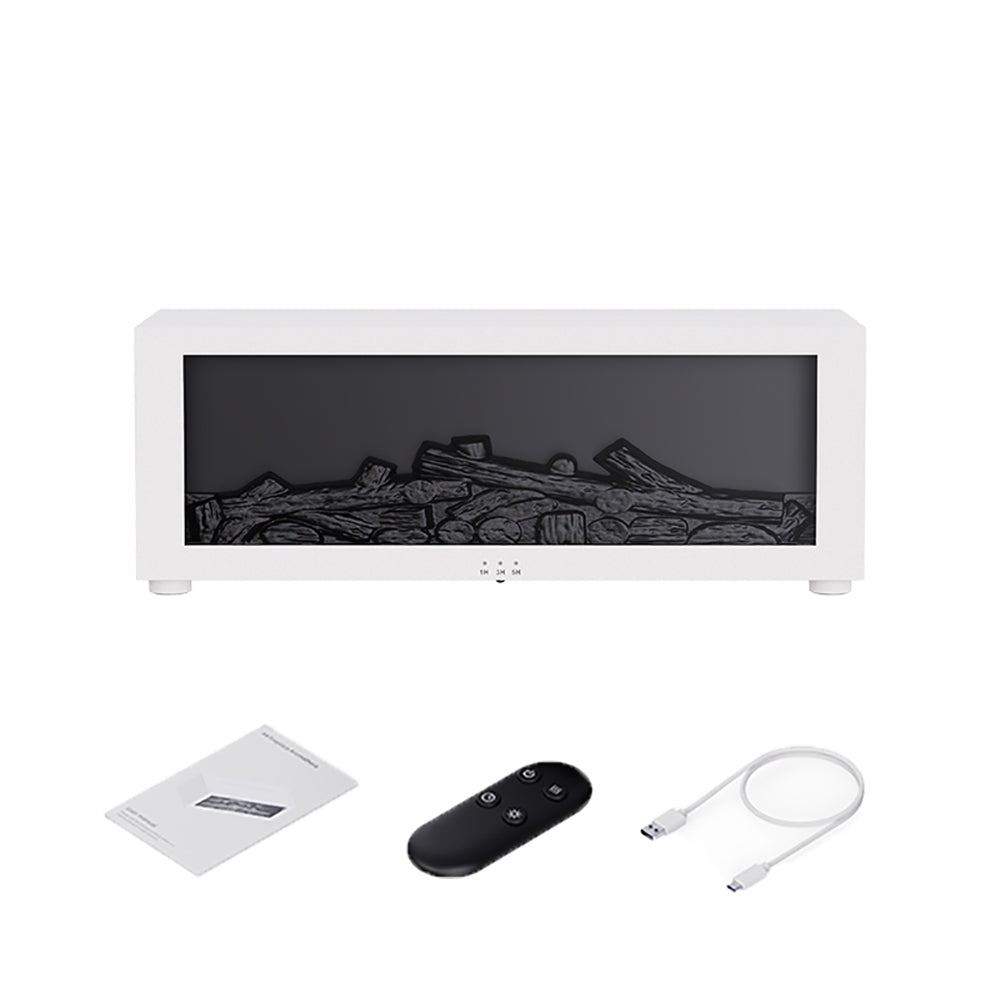 Aroma Diffuser & Humidifier, Flame Effect, 150ml, USB-C, Remote, 30dB