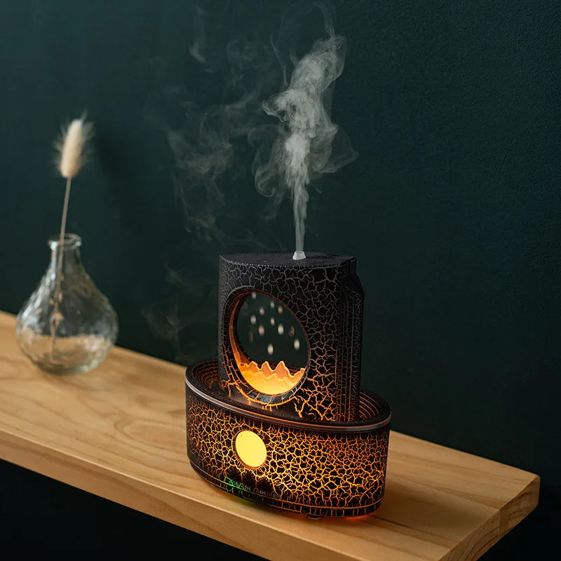 Rain Cloud Essential Oil Diffuser & Humidifier, 180ml, Remote, LED, Timer