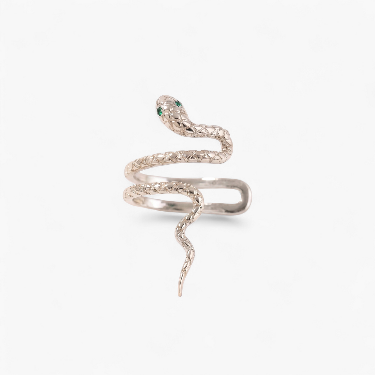 Snake Ear Cuff Earrings - Silver