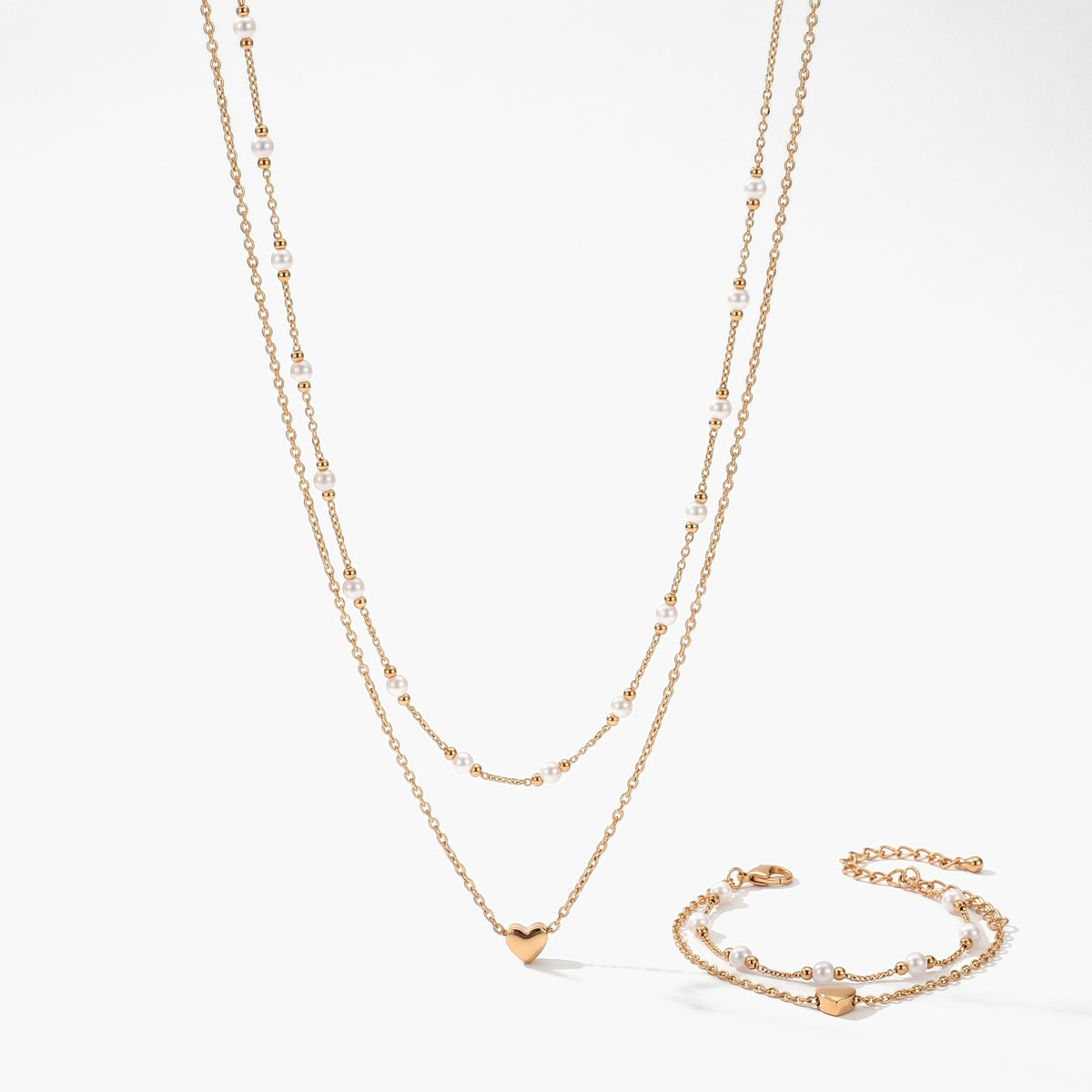 Pearl Jewelry Set - Gold