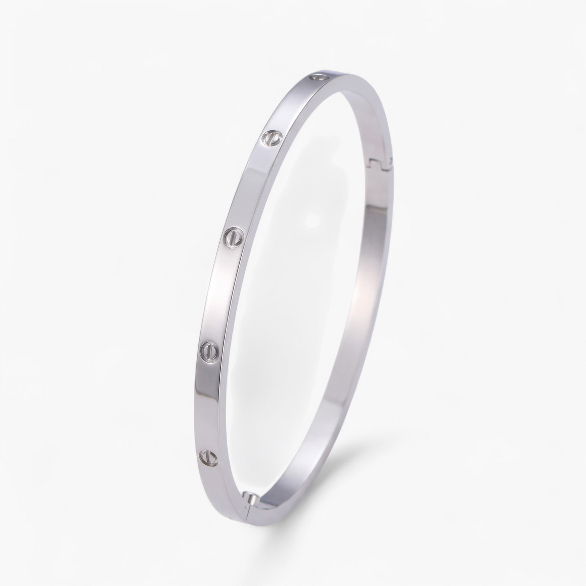 Elise Slim Cuff Bracelet - Silver