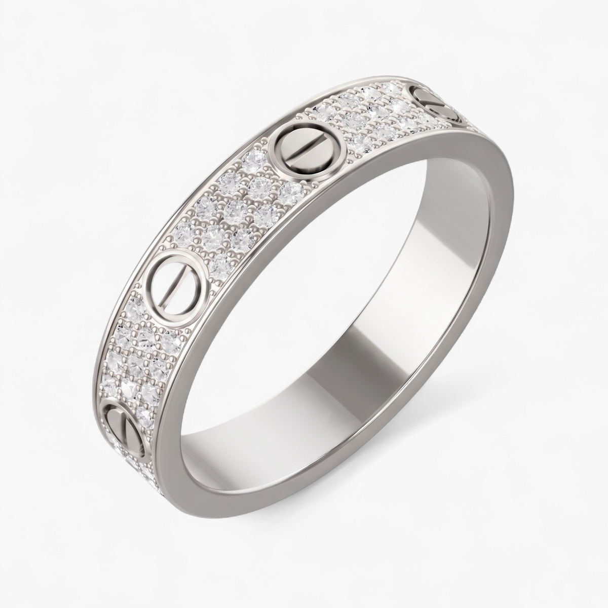 Crystal Valencia Ring - Silver