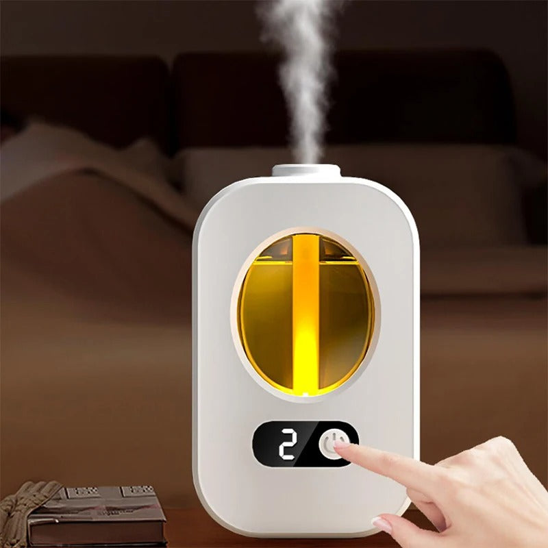 Automatic Aroma Diffuser, 645 sq ft, USB-C Rechargeable, Timer, 36dB Quiet