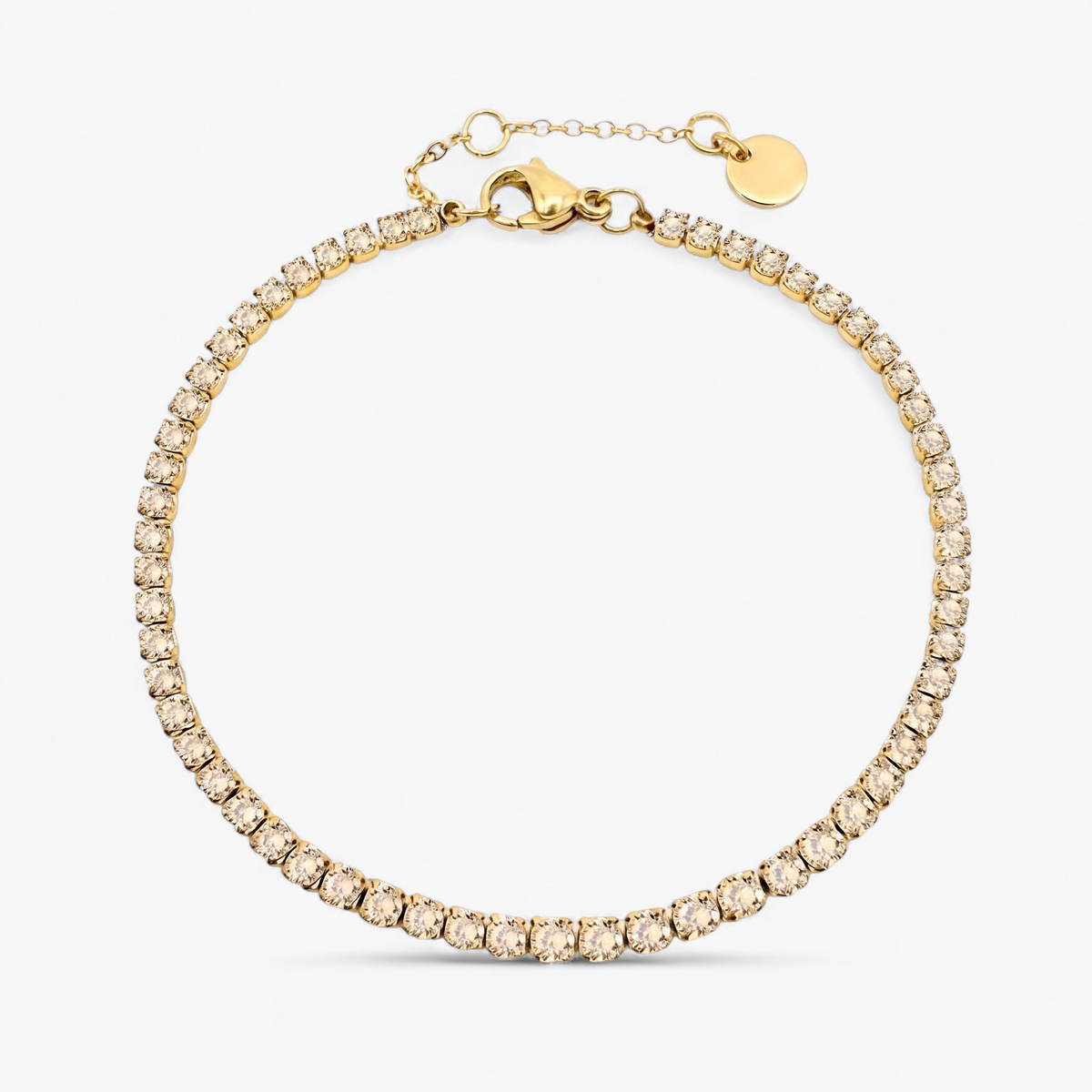 Gold Birthstone Tennis Bracelet - November