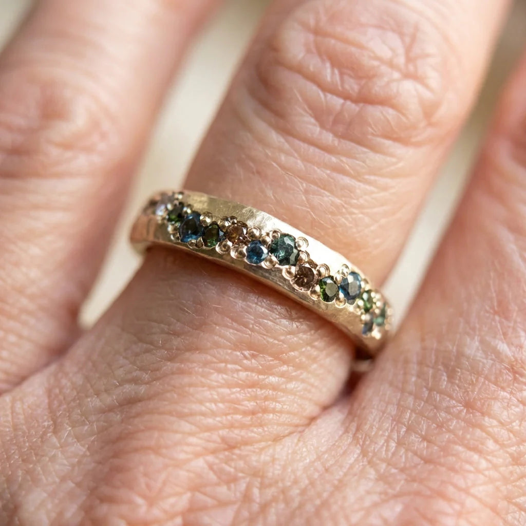 Mira Colorful Stone Band Ring