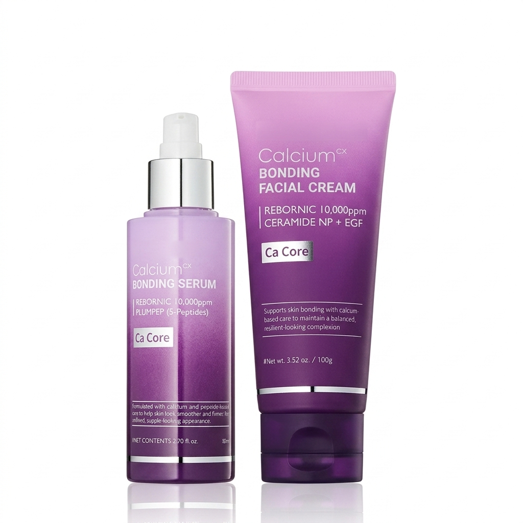 Calcium Bonding Serum & Cream Duo with Collagen for Firming & Skin Elasticity