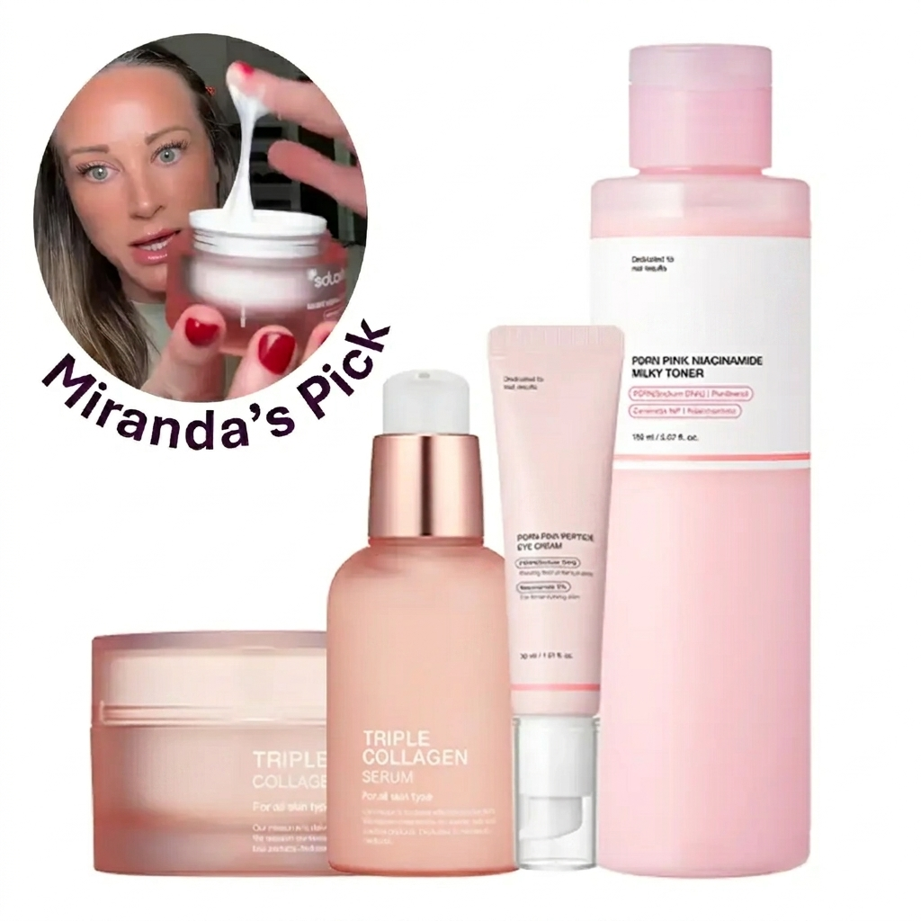 Miranda's Barrier Support Set with PDRN & Triple Collagen for Glass Skin & Hydration