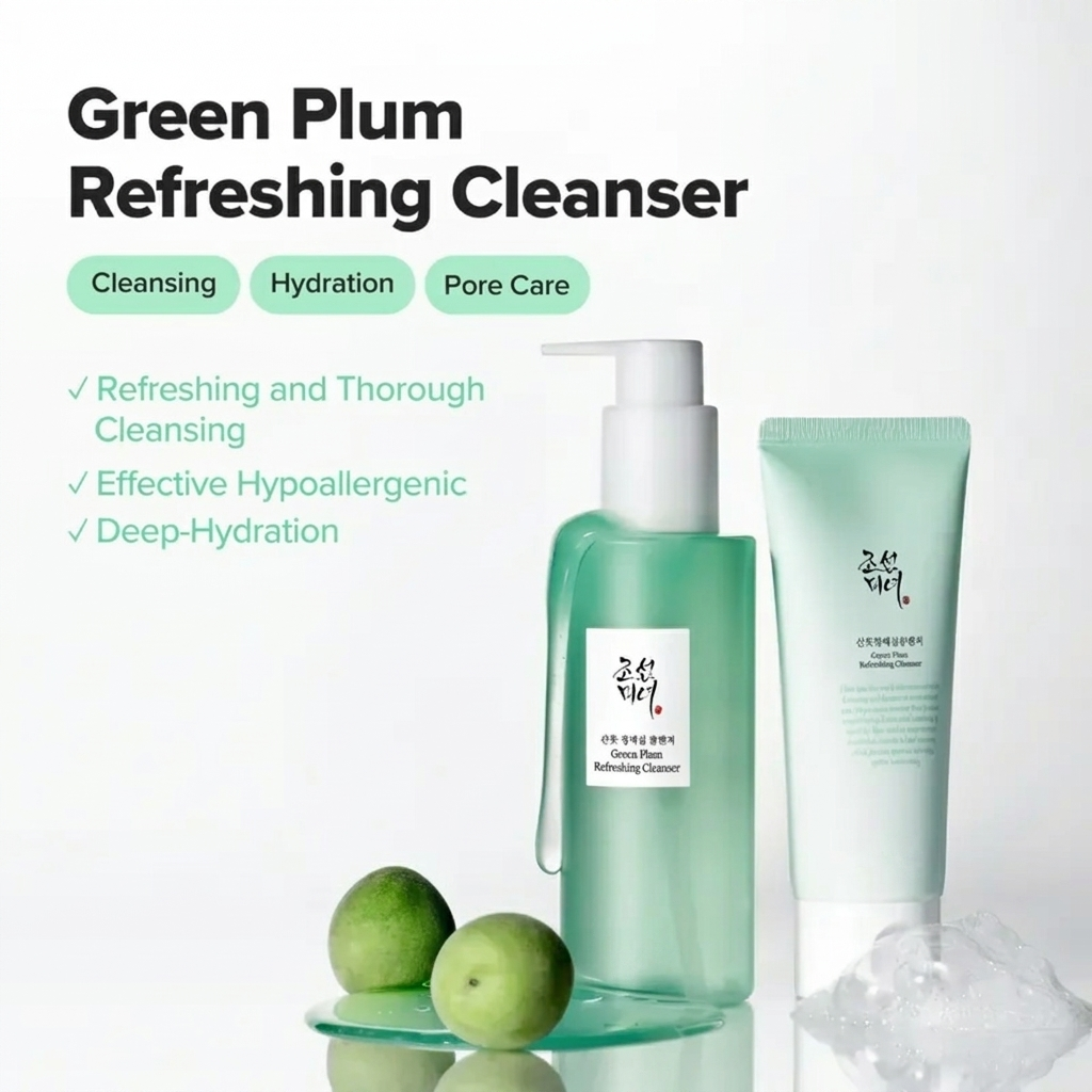 Green Plum Refreshing Cleanser for Deep Pore Cleansing & Hydration