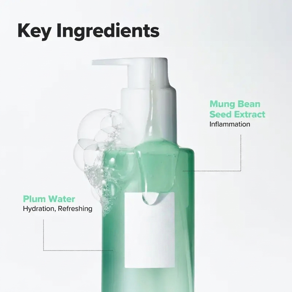 Green Plum Refreshing Cleanser for Deep Pore Cleansing & Hydration