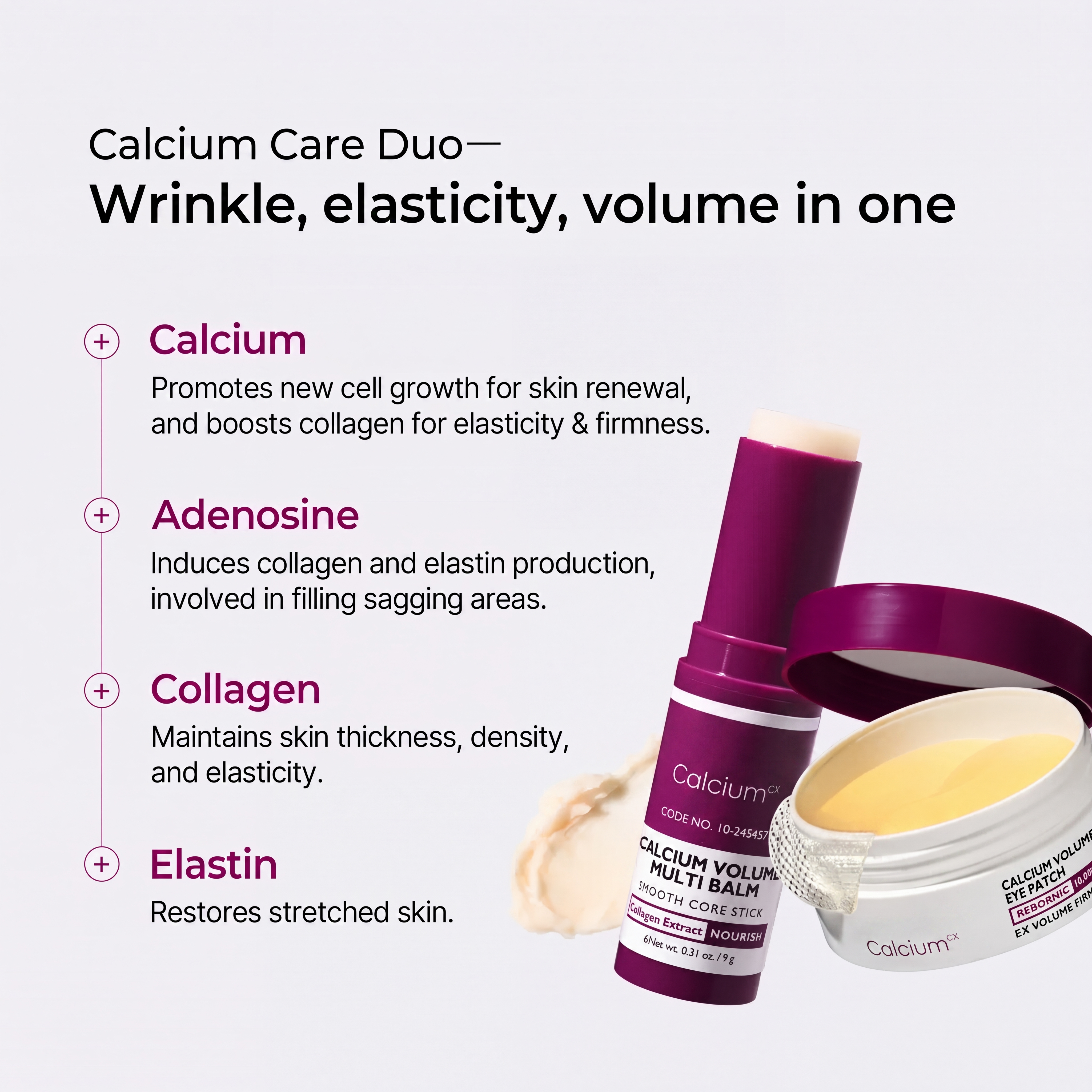 Calcium Volume Eye Patches for Puffiness, Dark Circles & Firming