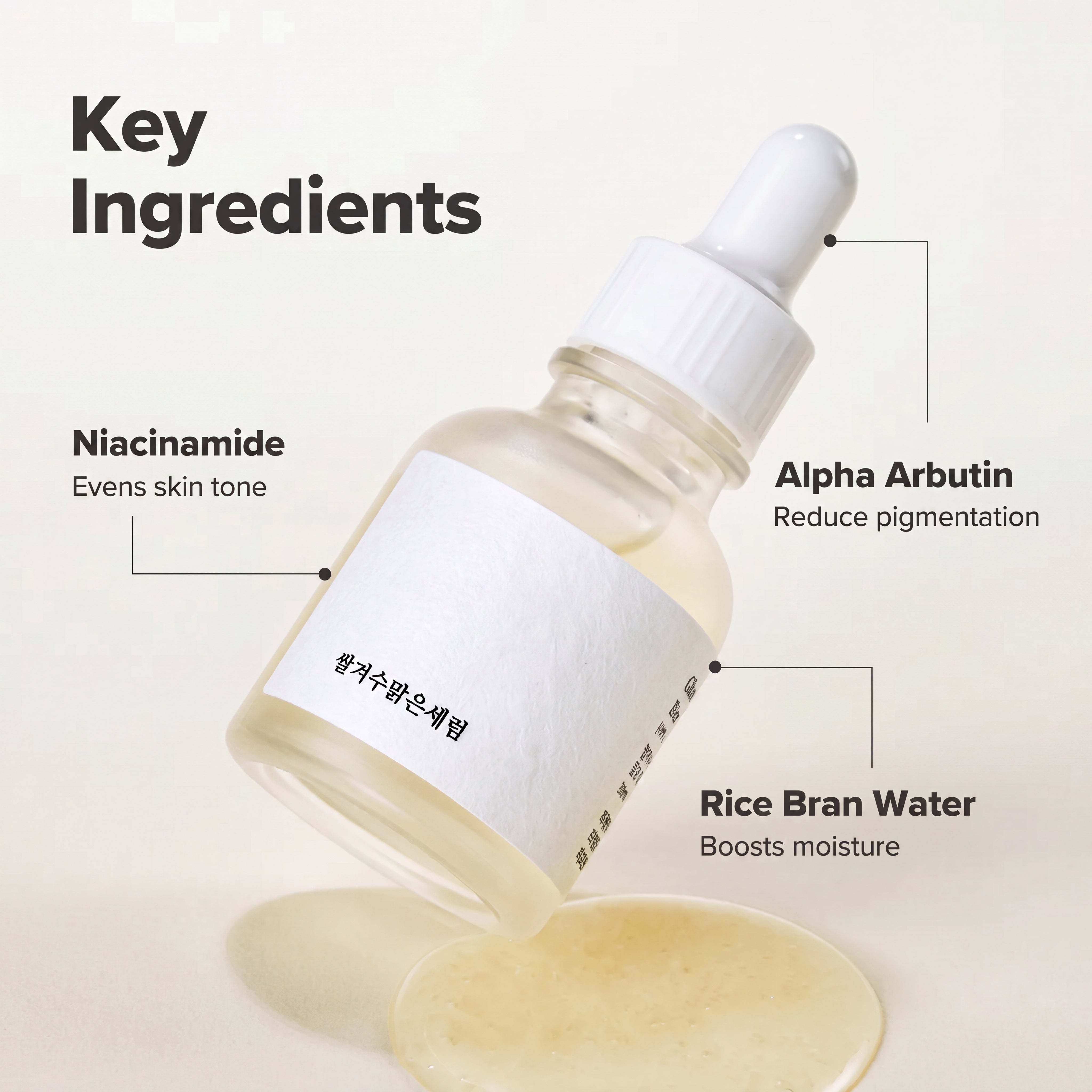 Glow Deep Serum Rice + Alpha-Arbutin for Brightening, Dark Spots & Radiance