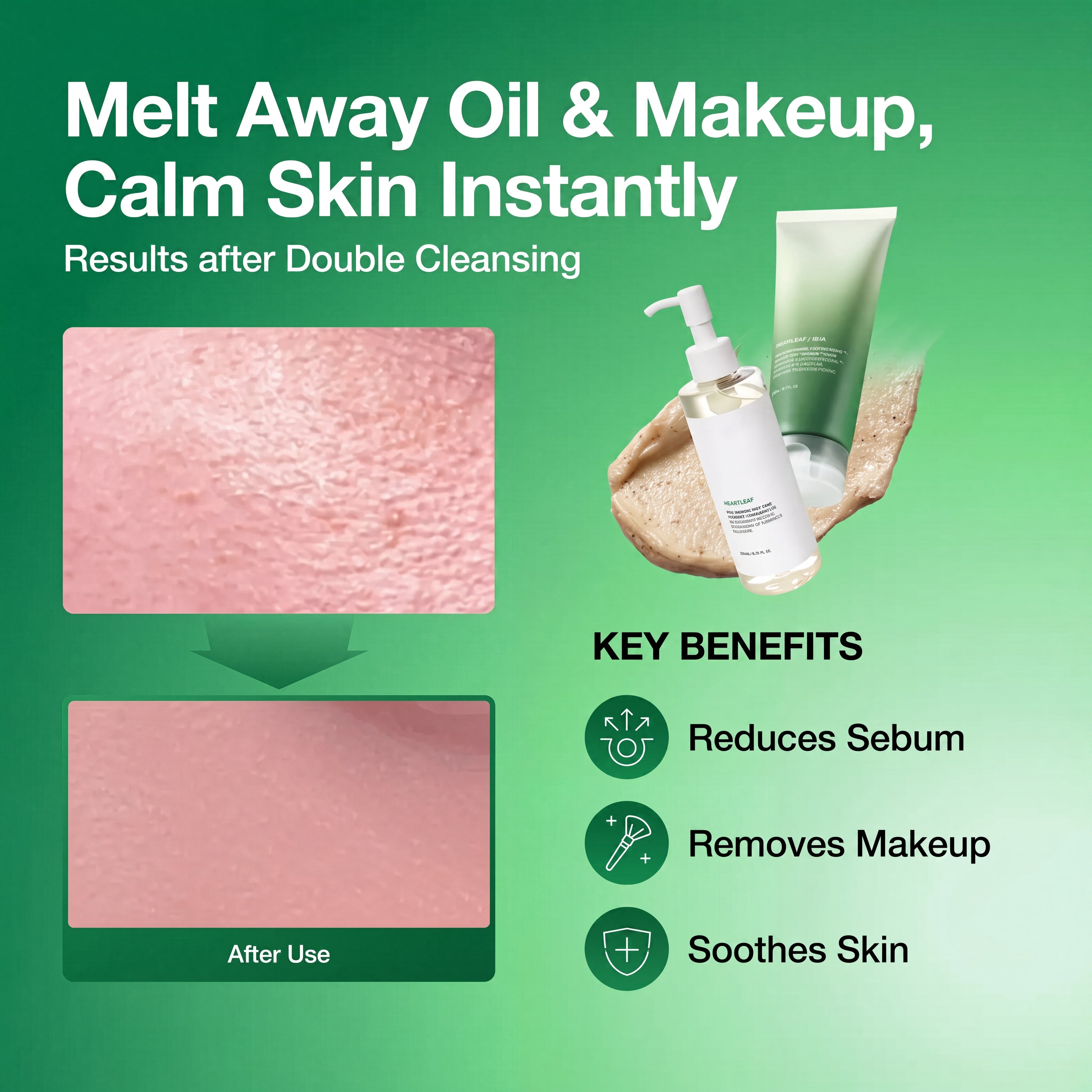 100M Viral Double Cleanser Duo for Cleansing, Makeup Removal & Balanced Skin