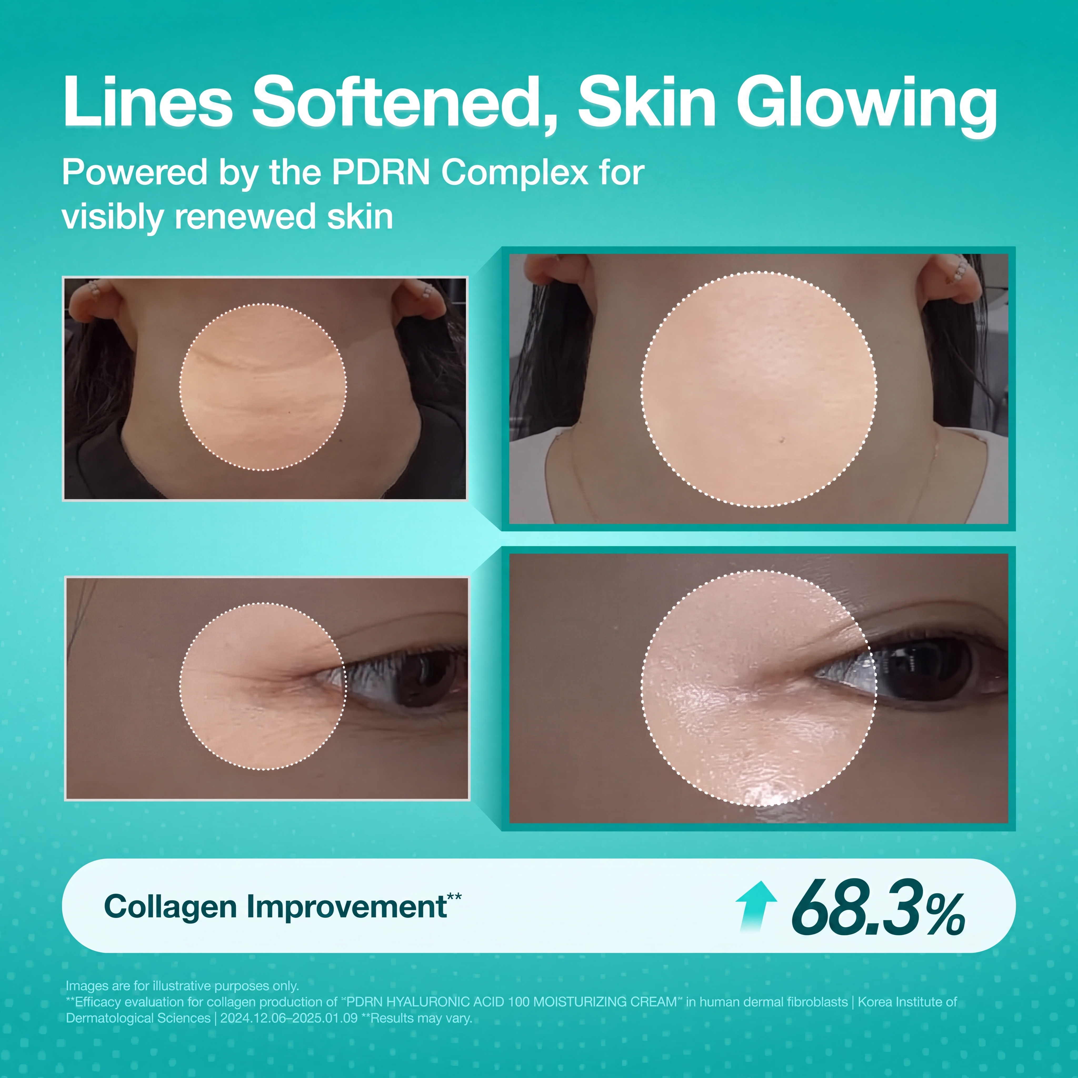 PDRN Hyaluronic Acid Moisturizing Cream for Hydration, Plumping & Firming