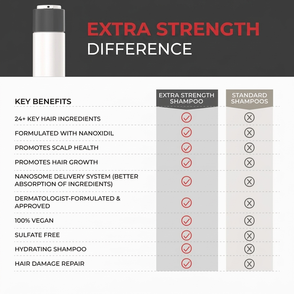 Extra Strength Hair DENSITY Shampoo for Thicker, Fuller-Looking Hair & Scalp Care