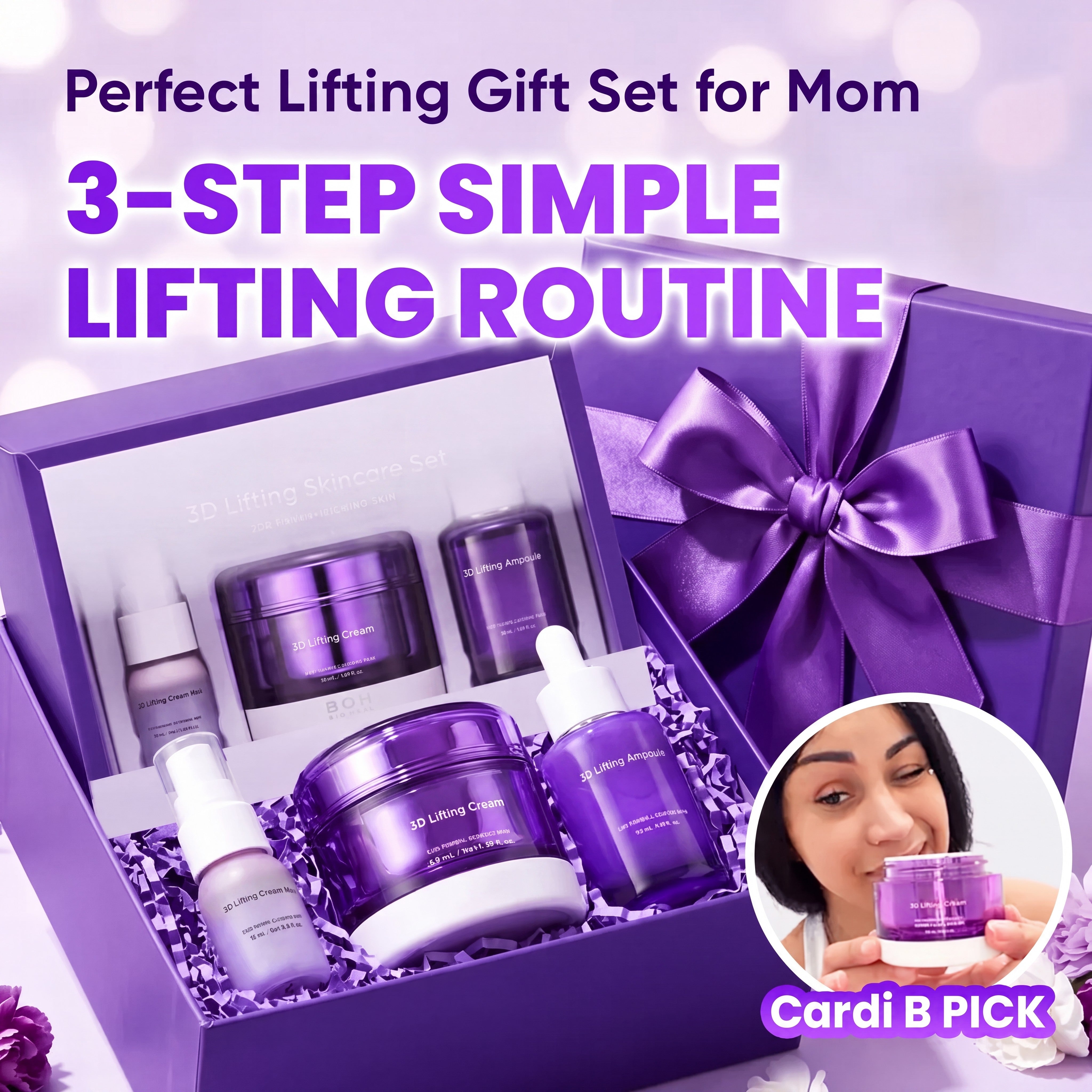 3D Lifting Skincare Set for Firmness, Elasticity and Wrinkles