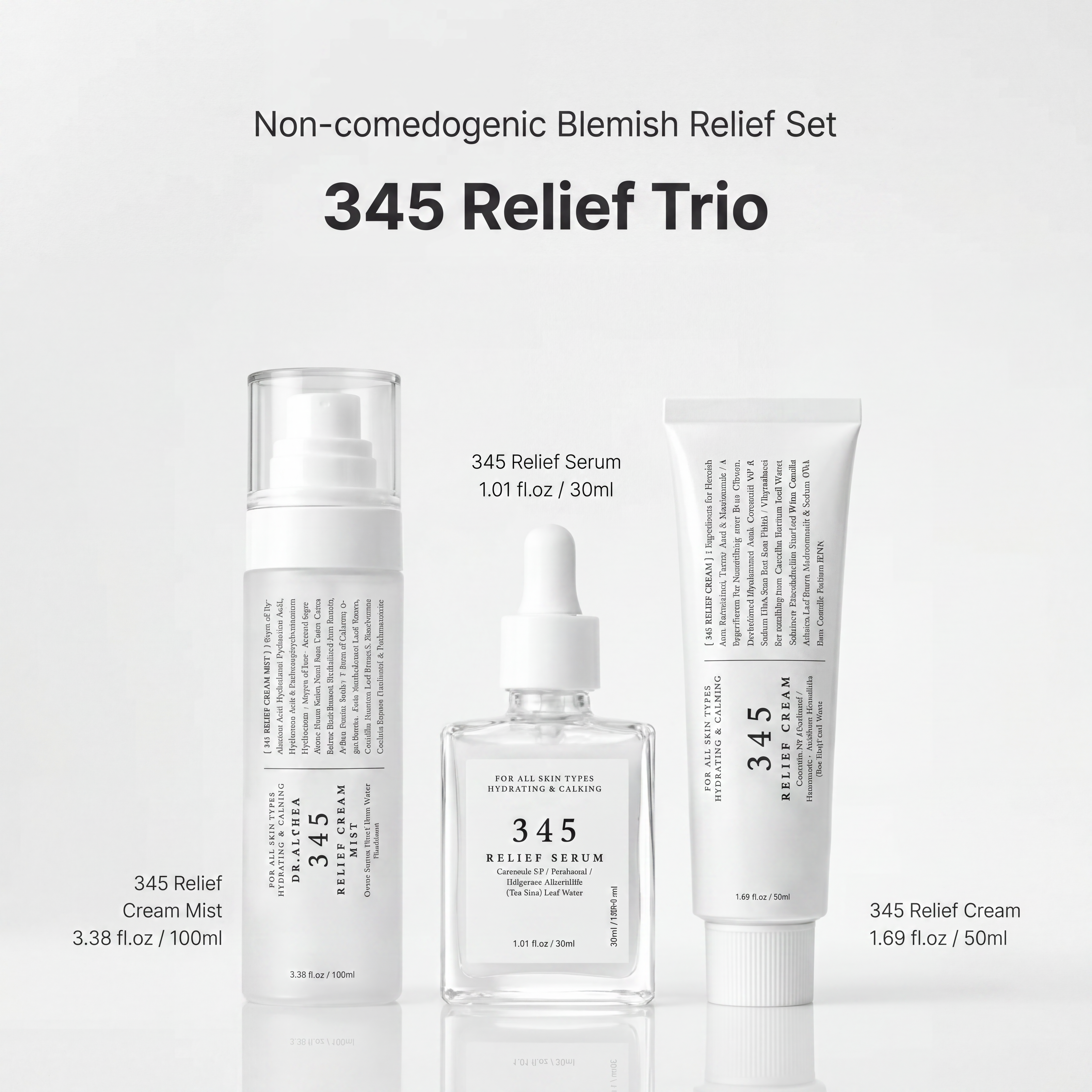 345 Relief Trio with Ceramide and Tea Tree for Acne-Prone Skin