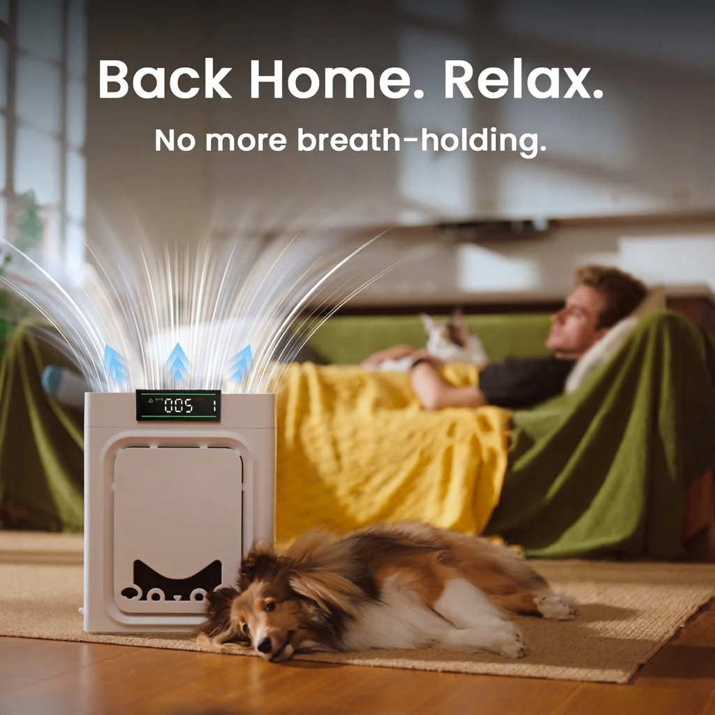 Air Purifier for Home with Pets, H13 HEPA, 2200 sq ft, 25dB, Auto Sensor
