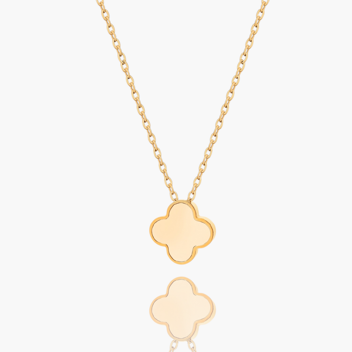 Dainty Gold Clover Necklace