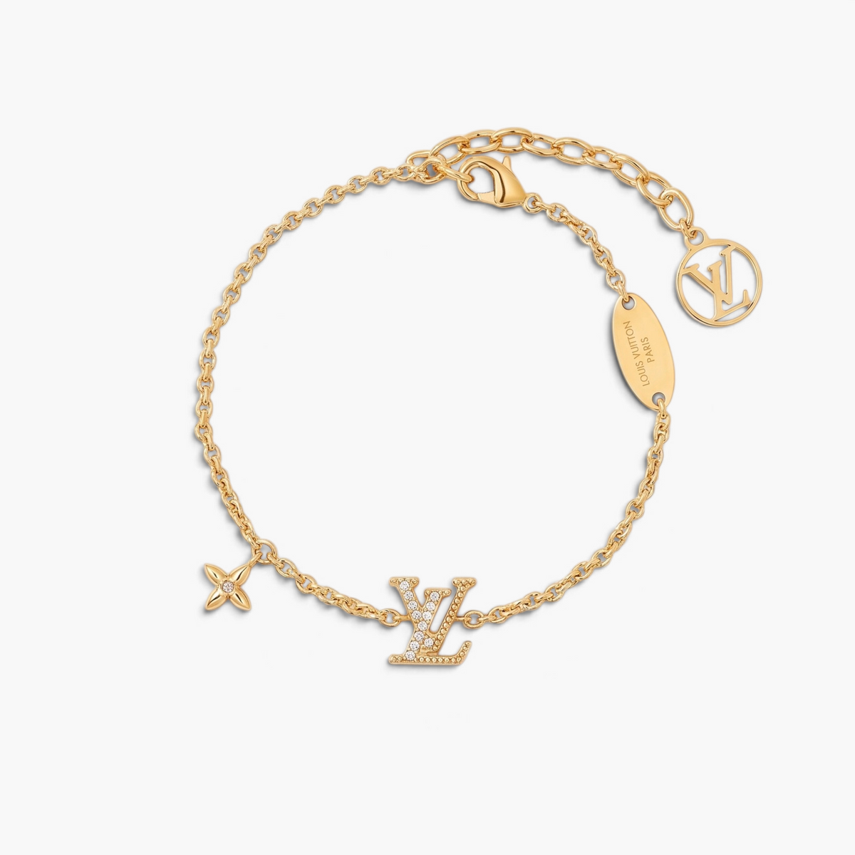 Dainty Gold Charm Bracelet