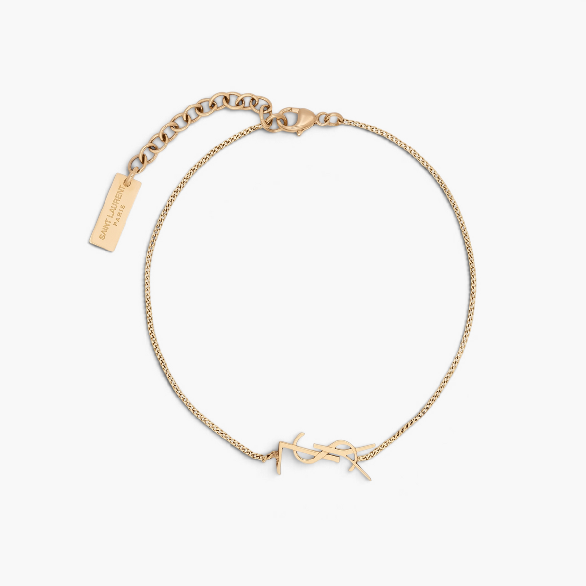 Interlocking SL Gold Charm Bracelet