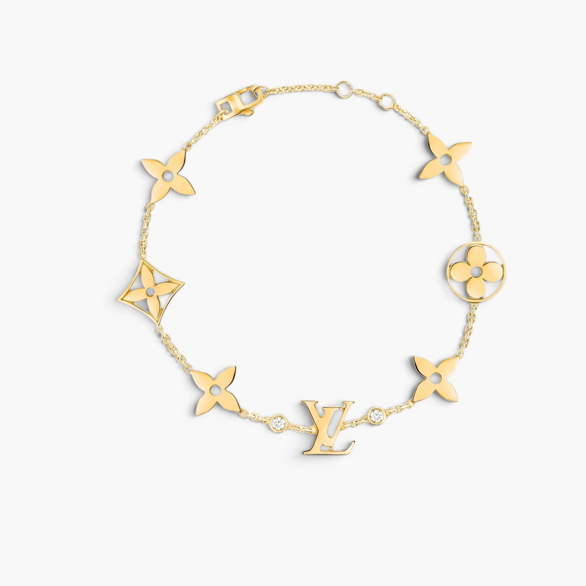 Classic Cubic Zirconia Gold Bracelet