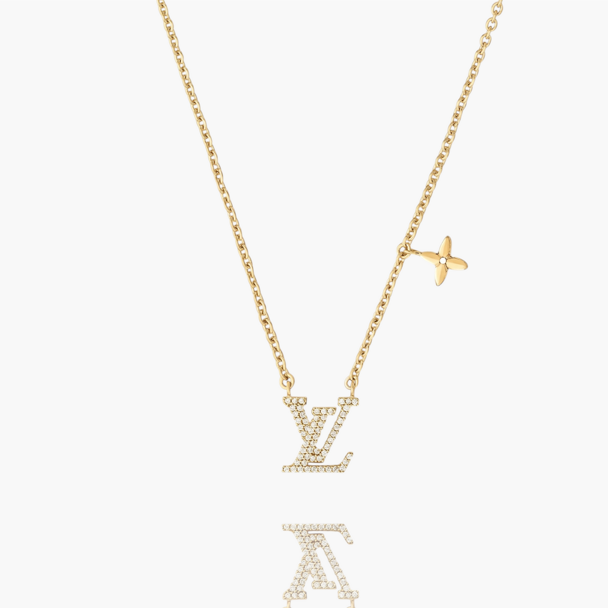 Maya Cubic Zirconia Gold Necklace