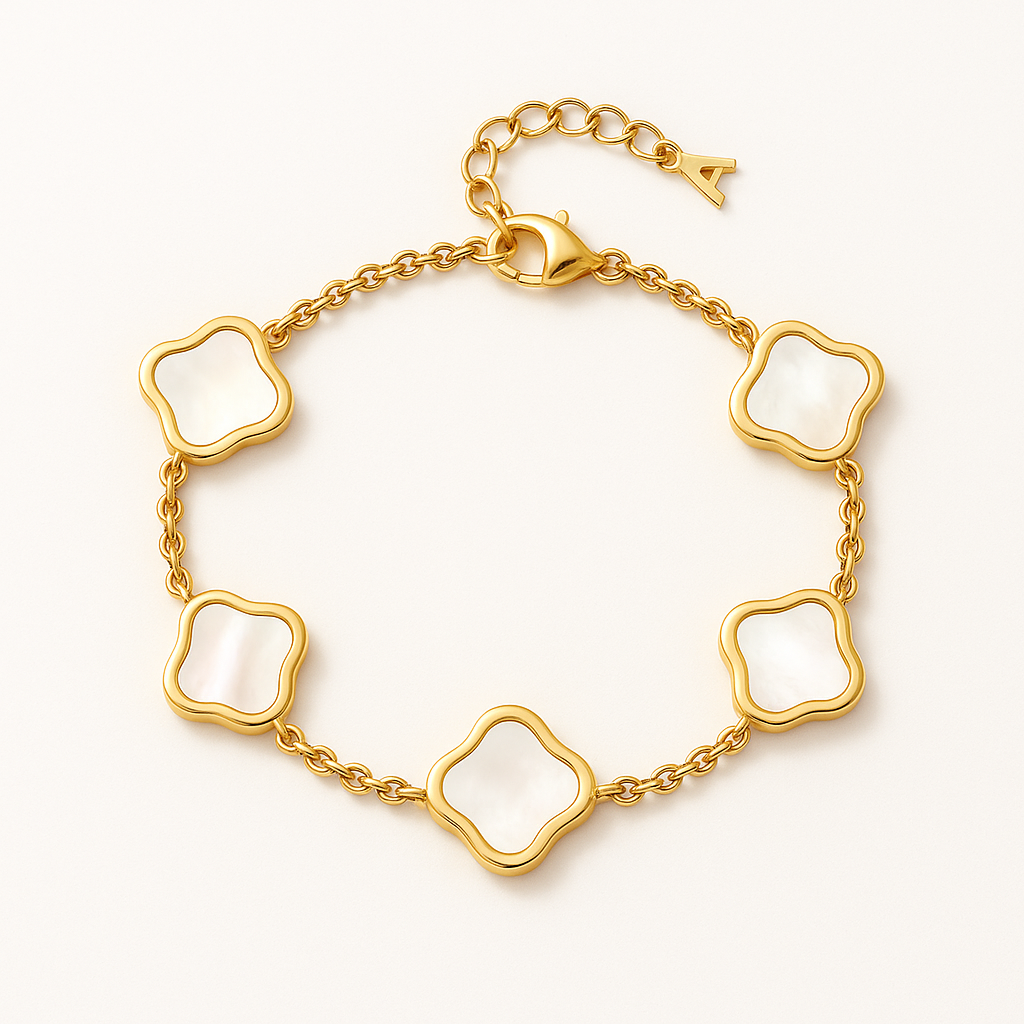 Mother of Pearl Clover Bracelet