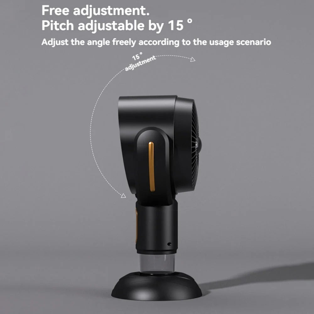 Portable Air Purifier Fan for Smoke & Odor, Ionizer, USB Rechargeable