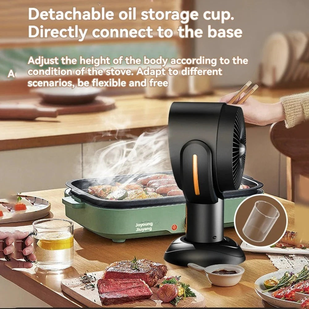 Portable Air Purifier Fan for Smoke & Odor, Ionizer, USB Rechargeable