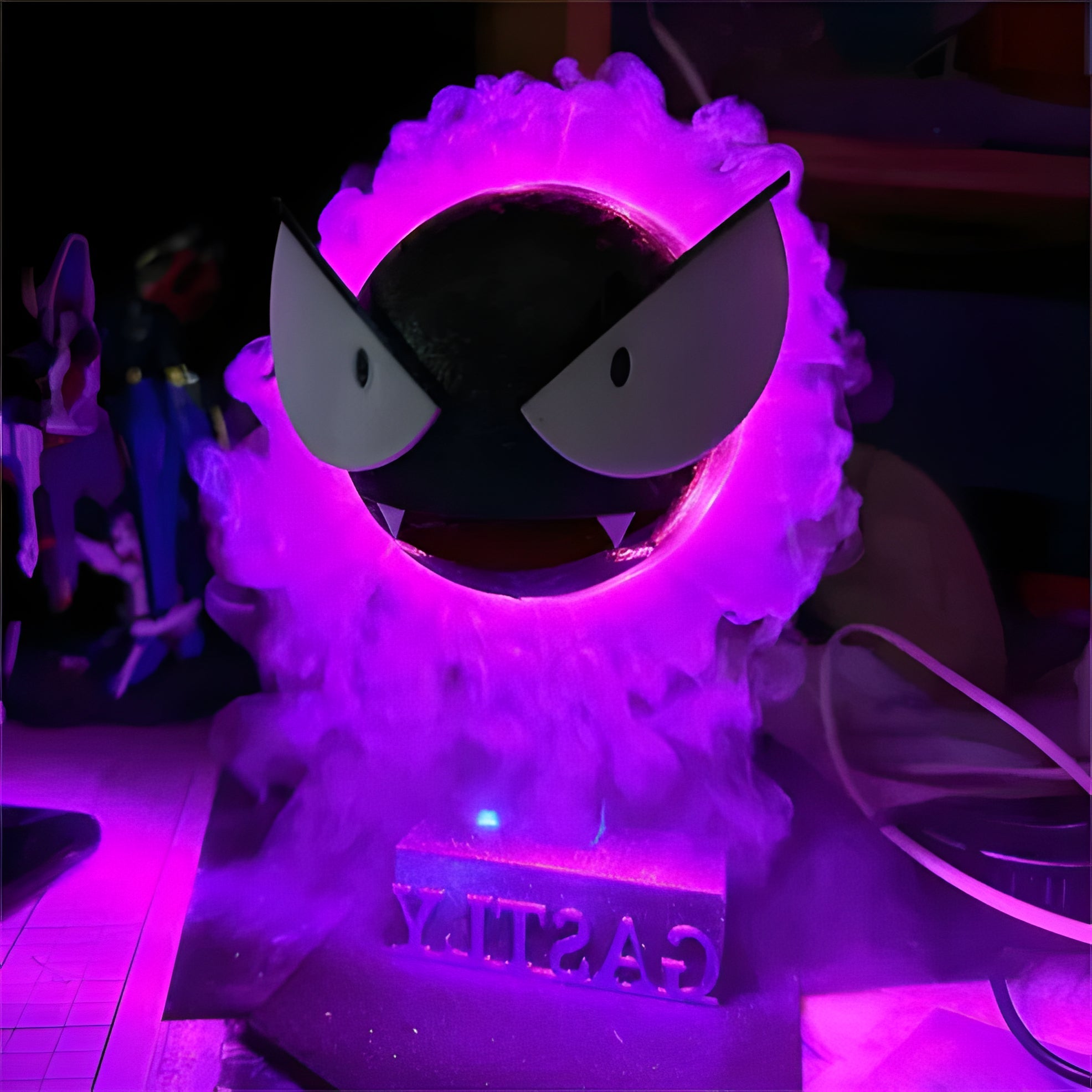 Mini Humidifier 250ml, 3D Ghost Design, LED Night Light, USB, Cool Mist