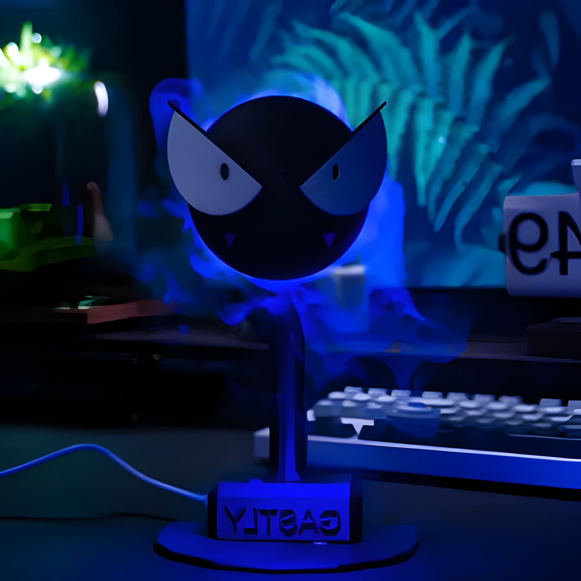 Mini Humidifier 250ml, 3D Ghost Design, LED Night Light, USB, Cool Mist