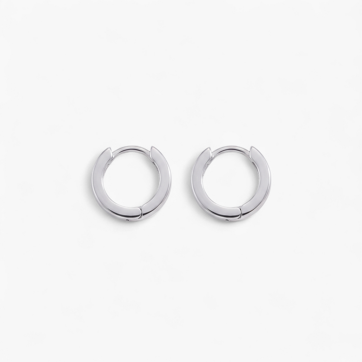 Mini Huggie Hoop Earrings - Silver