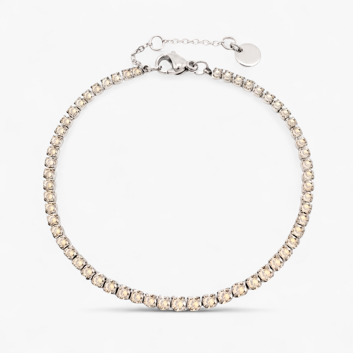 Silver Birthstone Tennis Bracelet - November