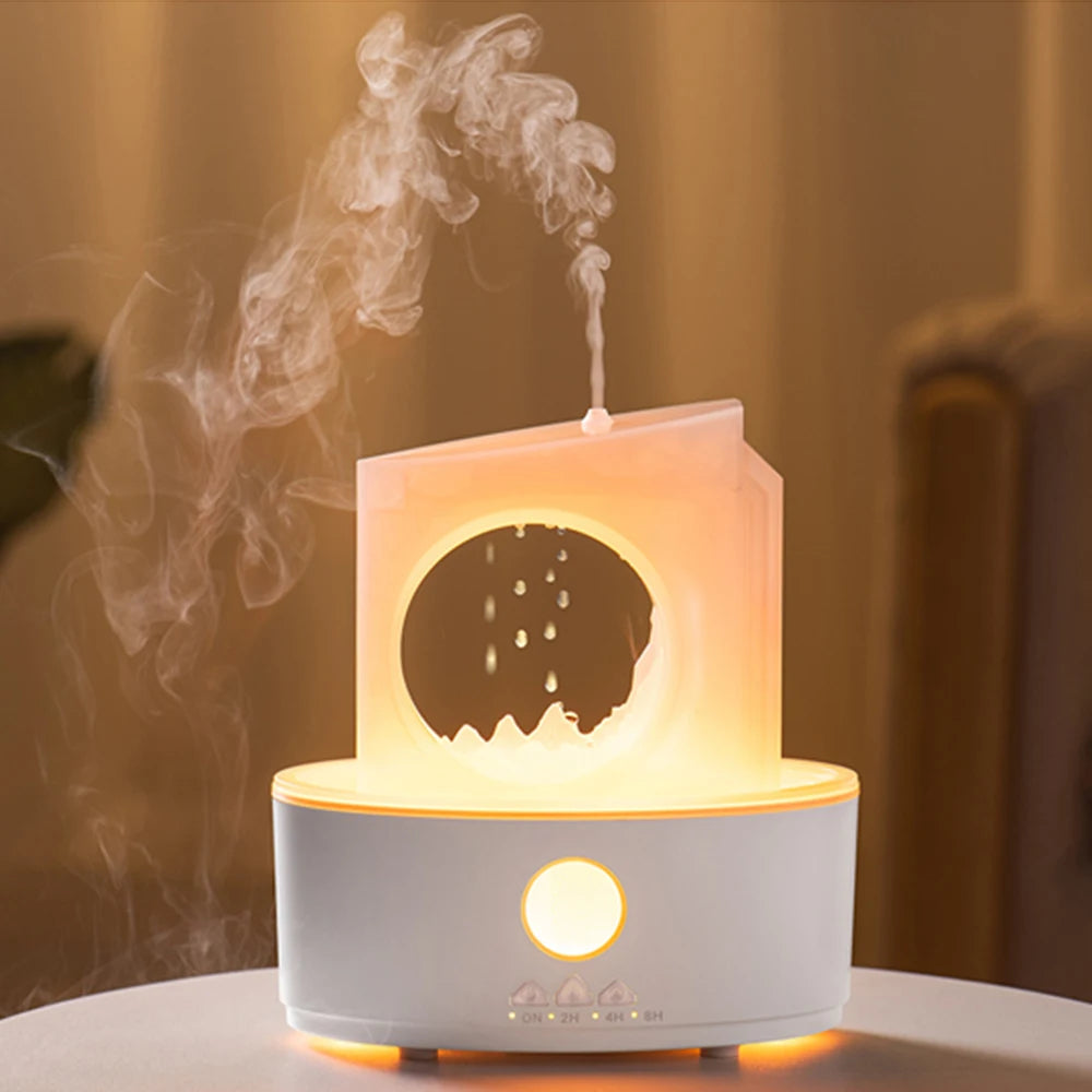 Rain Cloud Essential Oil Diffuser & Humidifier, 180ml, Remote, LED, Timer